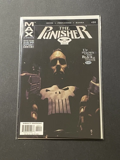 Marvel Comic Book The PUNISHER: Up is Down and Black is White #20