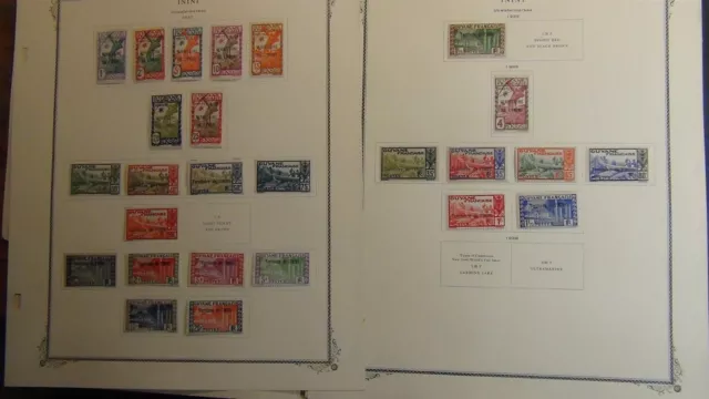 Stampsweis Fr Inini collection on Scott Specialty pages est 47 stamps