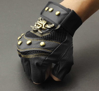 fingerless leather gloves motorcycle