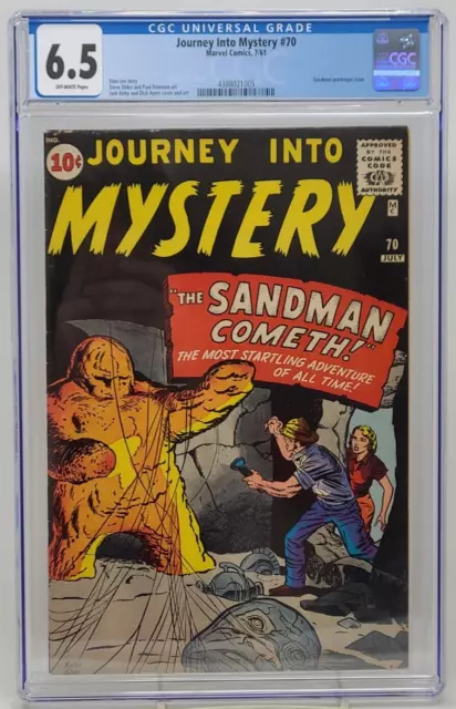 Journey Into Mystery #70 ~ Marvel 1961 ~ Cgc 6.5 ~ Sandman Prototype