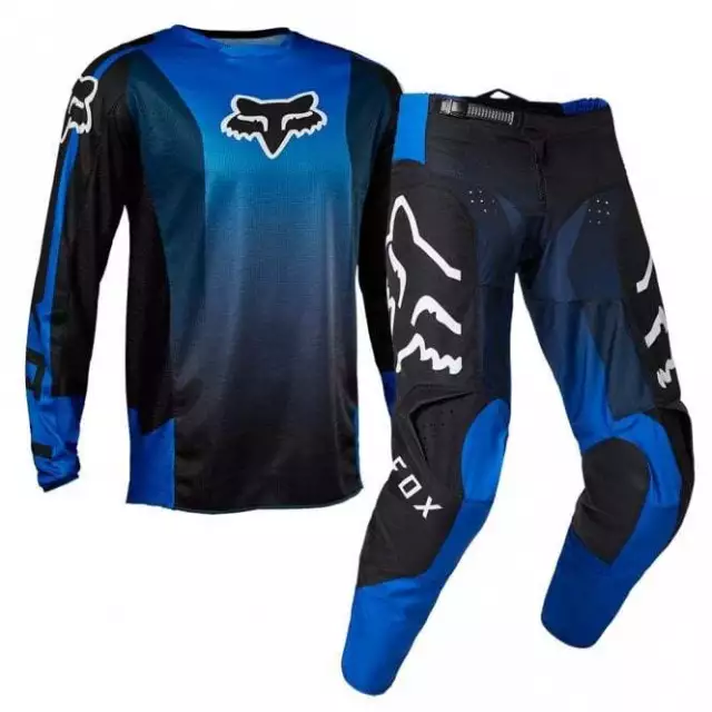 Fox Racing (Adult) 180 LEED MX Jersey/Pant Bundle (Blue/Black)