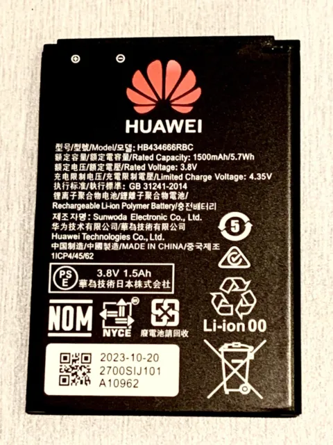 Genuine Optus 4G Wifi Modem Huawei E5573....HB434666RBC Battery