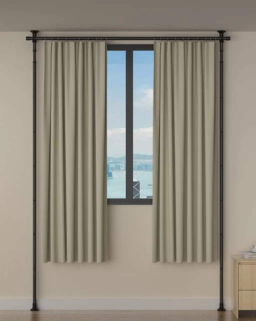 Home Curtain Divider Stand - 48 to 72 Inches Expandable Room Divider - Damage Fr