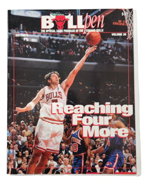 Chicago Bulls 1995 Bullpen Revista Edición 6 Volumen 30