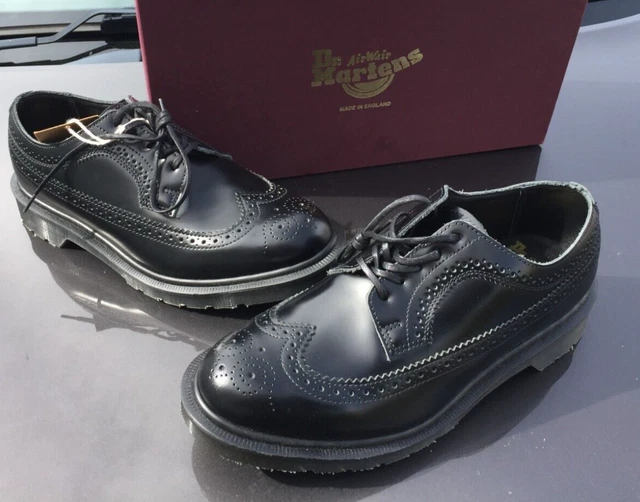 Scarpe brogue in pelle boanil nera lucida Dr Martens 3989 UK 6 EU 39 unisex