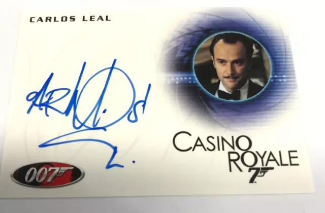 James Bond 50Th Anniversary Trading Card Autographed Card A192 Carlos Leal