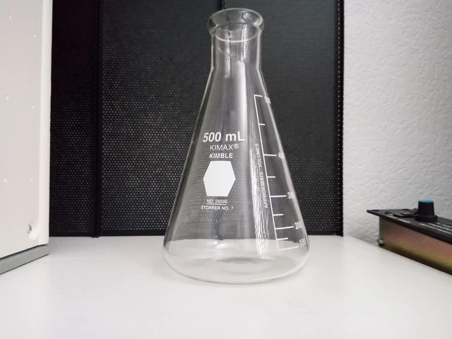 Kimble Kimax 26500 Erlenmeyer Flask 500ml 500 mL (Lot of six) - BRAND NEW