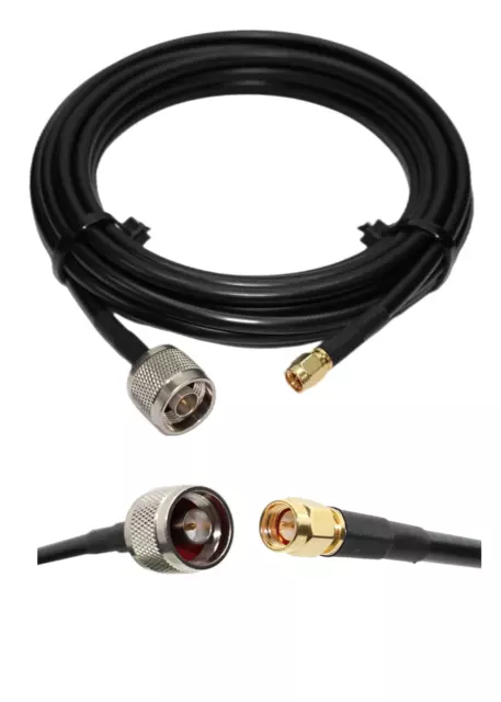 3M (3M) Câble RG58 SMA Mâle À N Prise Mâle Bas Perte RF Coaxial Câble 50ohm 9z 3