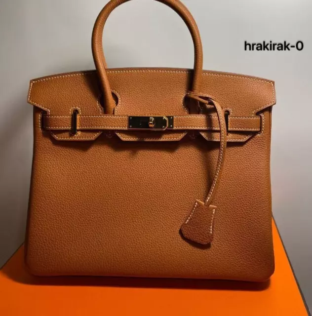 Hermès Birkin 30 Gris Etain Togo Rose Gold Hardware - Luxury Shopping