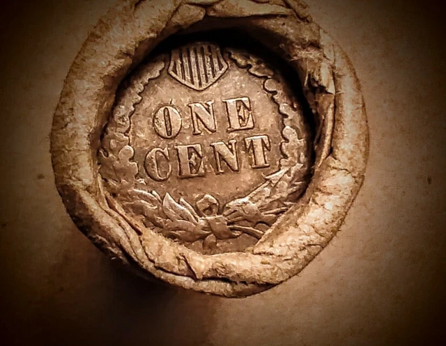 Small Cent Roll • Gem BU Red Wheat Tail & Indian Penny Tail  Ends • (See photos)