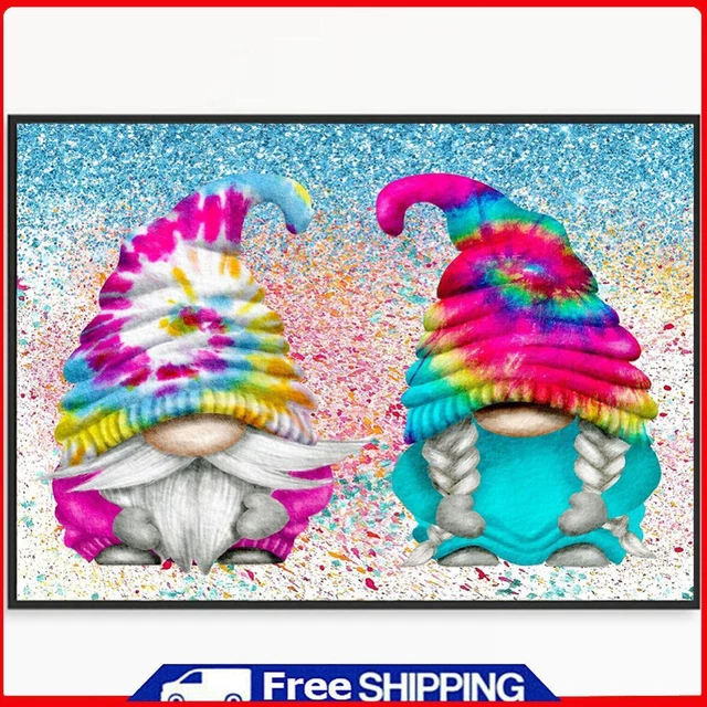 5D DIY Full Round Drill Diamond Painting Two Goblin Kit Home Decoration Art -
