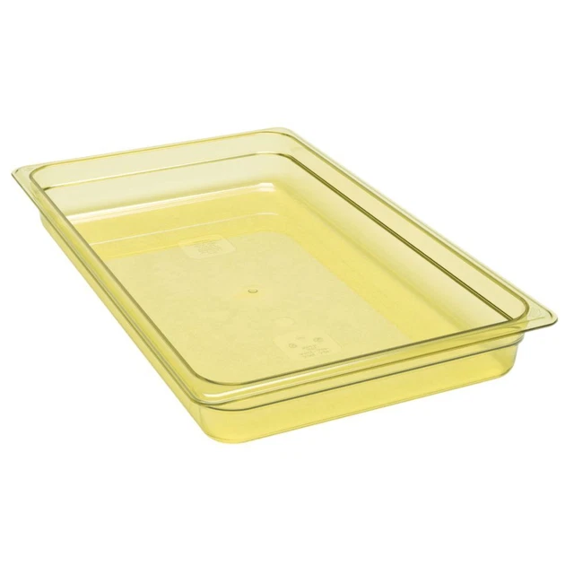 Cambro 12HP150 Amber High Heat Full Size x 2-1/2" D Food Pan