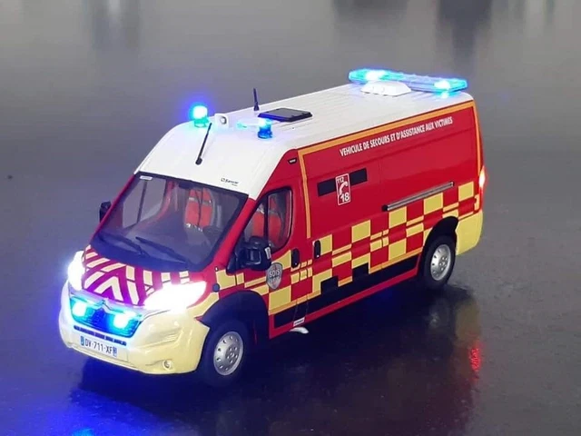 Camion De Pompiers Citroën Jumper SDIS Isère 2013 Modèle Norev 1:43 Neuf