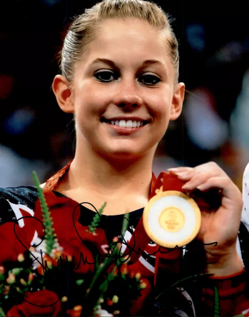 Shawn Johnson SIGNED 8x10 photo 2008 USA OLYMPIC GYMNAST GYMNASTICS GOLD MEDAL