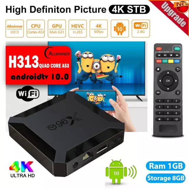 TV Box Android X96Q Quad Core 4K ULTRA HD Smart WiFi Streamer Media Player 2023 TV Box Android X96Q Quad Core 4K ULTRA HD Smart WiFi Streamer Media Player 2023