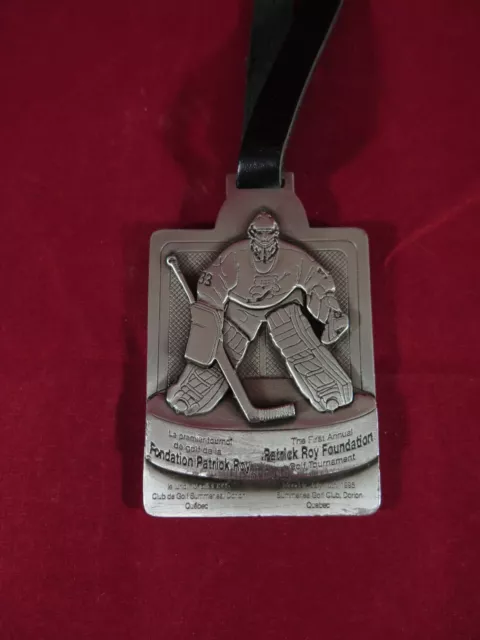 1995 First Annual PATRICK ROY FOUNDATION Charity Golf Tournament Metal Bag Tag