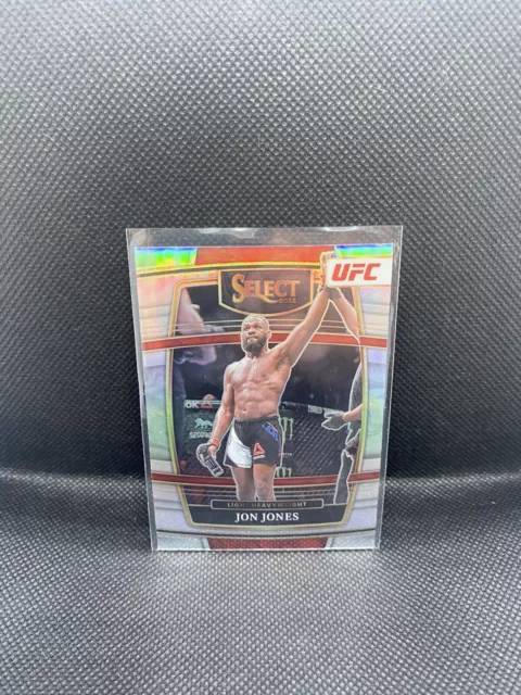 2022 Jon Jones Panini Select Concourse Silver Prizm Holo UFC Card #55