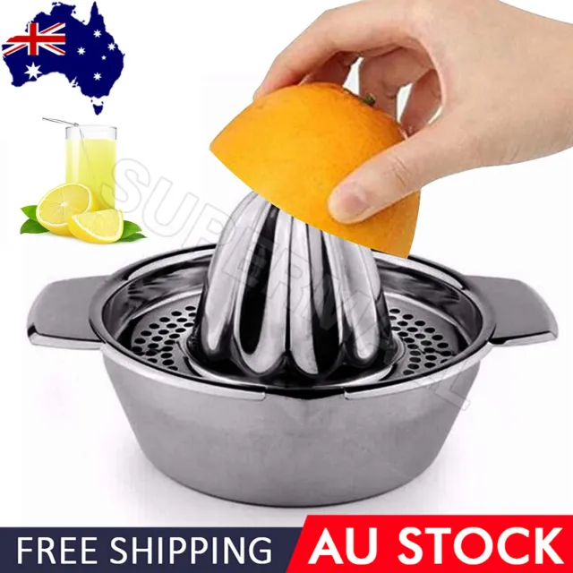 Stainless Steel Fruit Lemon Citrus Orange Juicer /Manual Press Squeezer OZ