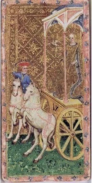 Visconti Tarot Card Deck CHARIOT Wicca Symbols Prints Wall Posters Decor Art Visconti Tarot Card Deck CHARIOT Wicca Symbols Prints Wall Posters Decor Art