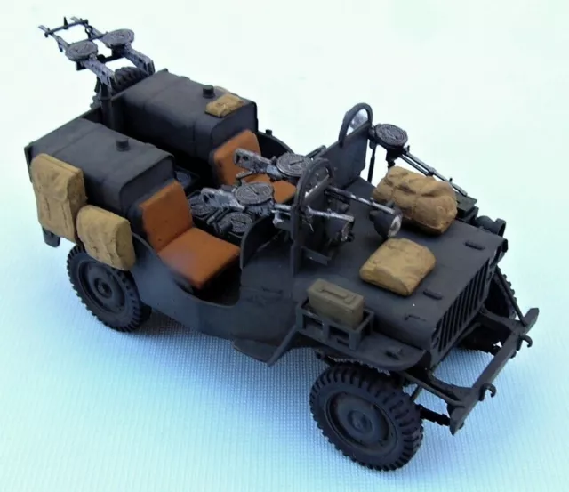 British Willys SAS Jeep,scale 1/35,Hand-made plastic model