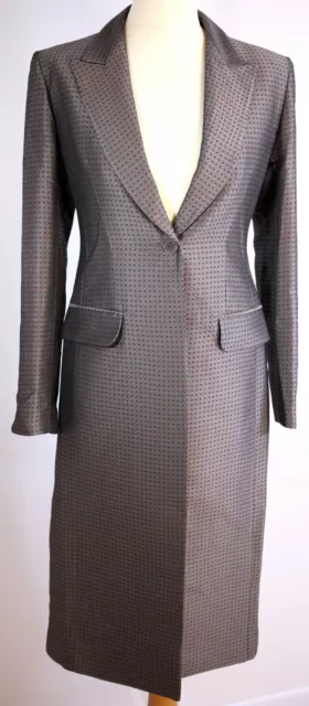 Whistles ladies coat with a subtle red spot pattern-circa 1990s-EU 36-UK 8-US 4