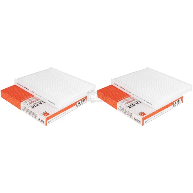 2x MAHLE / Knecht Filtre Air Intérieur Filtre à Pollen Filtre D'Habitacle LA 918