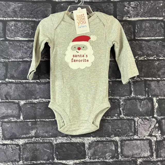 Just One You Carter's 3 Months Santa's Favorite Holiday Christmas Bodysuit