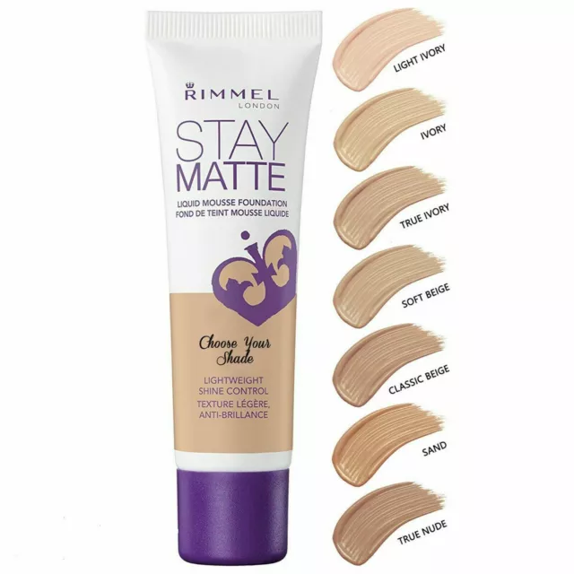 Rimmel Stay Matte Liquid Mousse Foundation 30ml - Choose Your Shade
