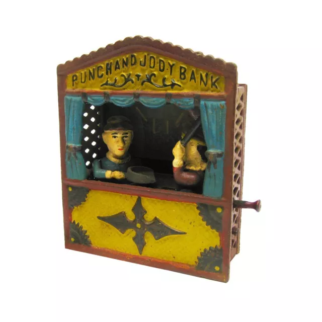 SP1222 - Punch and Judy Theater Collectors' Die Cast Iron Mechanical CoinBank 2