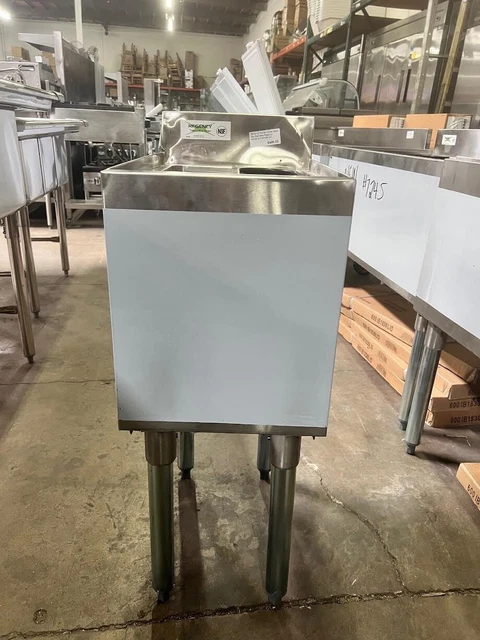 SCRATCH & DENT NEW 12" Ice Bin Under Back Bar Stainless NSF Regency #7596-SD SCRATCH & DENT NEW 12" Ice Bin Under Back Bar Stainless NSF Regency #7596-SD