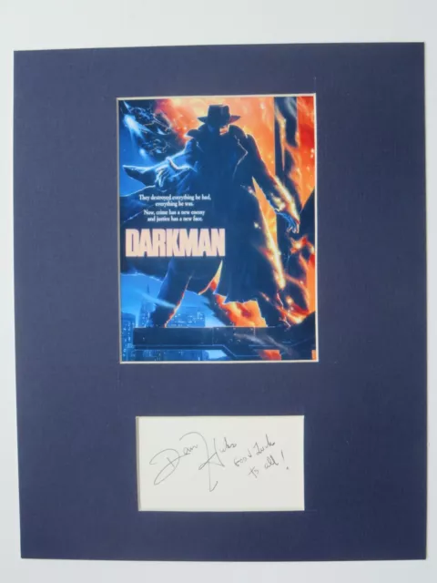 Liam Neeson in "Darkman" & Dan Hicks autograph as Skip