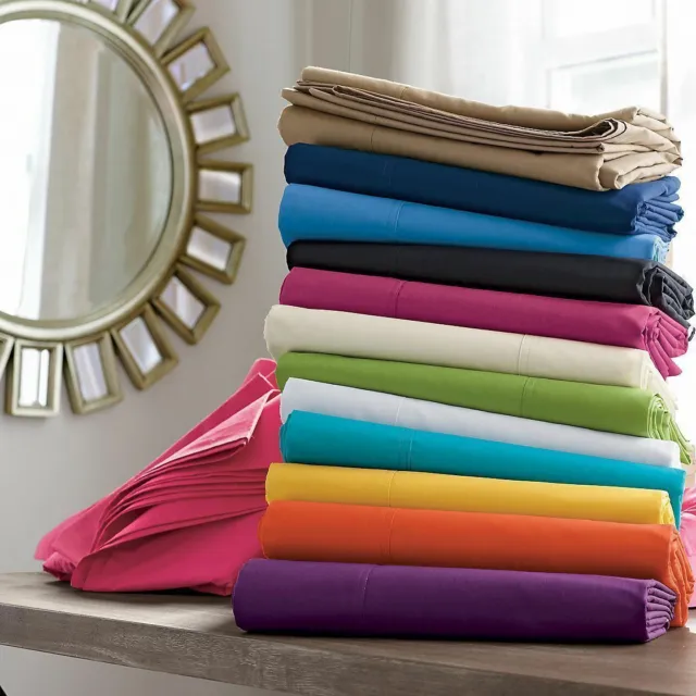 Olympic Queen 1000 TC Egyptian Cotton Sheet Set/Duvet/Pillow Case Solid Colors