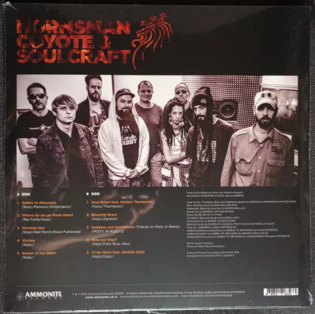HORNSMAN COYOTE & SOULCRAFT, vinyl LP Album, NEW, AMMONITE RECORDS AR001 Serbia 2