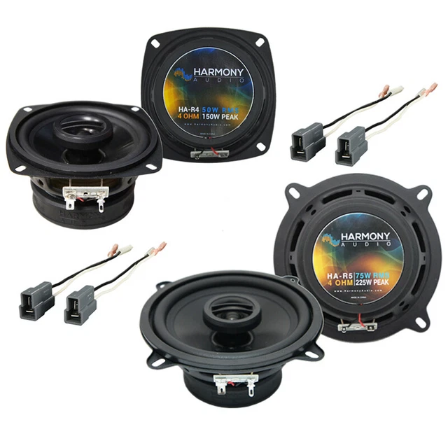 Toyota Corolla 1984-1987 Factory Speaker Upgrade Harmony R4 R5 Package New