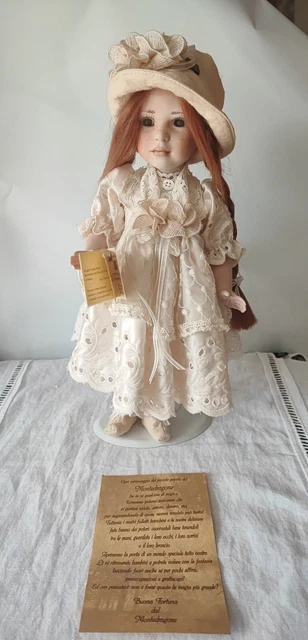 1495. LE BAMBOLE DI JAGO PORCELLANA BISCUIT D'EPOCA FATTE A MANO H