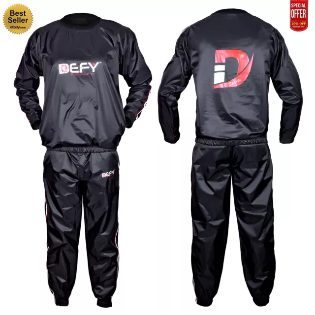 DEFY Heavy Duty Suit Weight Loss Sauna Sweat Suit Exercise Fitness Gym Anti-Rip 2