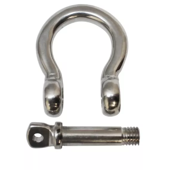 6mm Stainless Steel Grade 316 BOW Shackle Boat Marine Shade Sail DIY