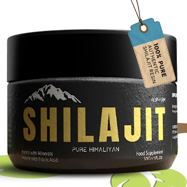 PURE SHILAJIT RESIN 600mg - Organic Purified Natural Himalayan Shilajit ...