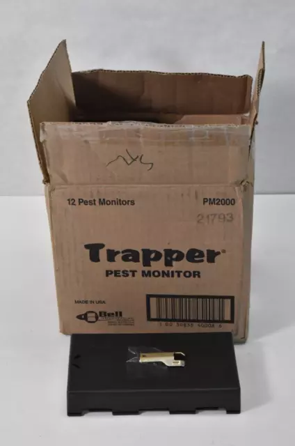 Lot of 12 Bell Laboratories Trapper Pest Monitor PM2000 Black For Mice/Insects