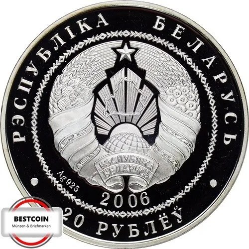 BELARUS  KM 161  10 Rublou  Olympiade Bejing - Läufer von 2006 in PP  1010186 2