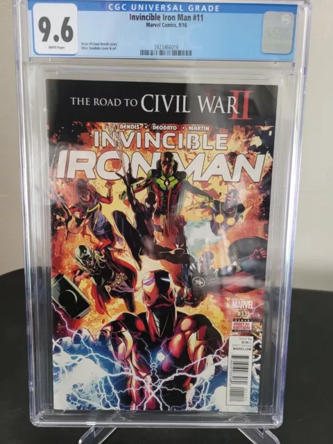 Invincible Iron Man #11 Cgc 9.6 Graded 3Rd Appearance Riri Williams Ironheart