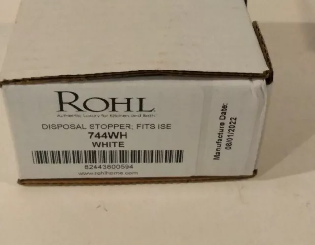 Rohl Disposal Stoper Fits ISE 774 WHITE
