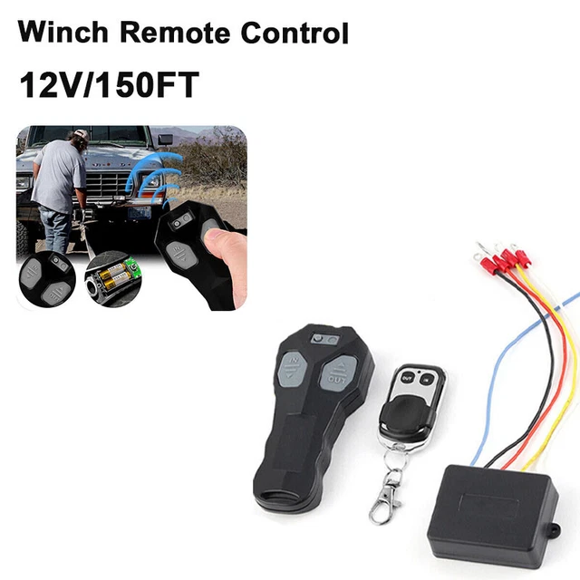 NEW 12V WIRELESS Winch Remote Control Kit Switch Handset for Car ATV