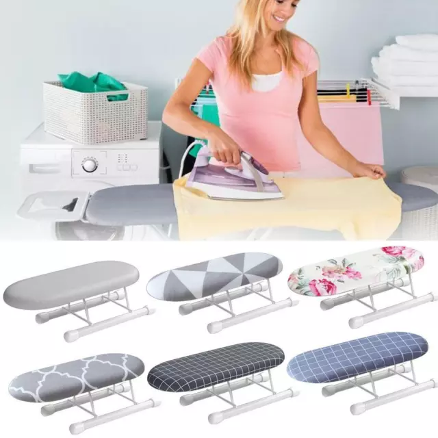 1Pc Ironing Board Home Travel Portable Sleeve Cuffs Mini Table With  Folding Leg