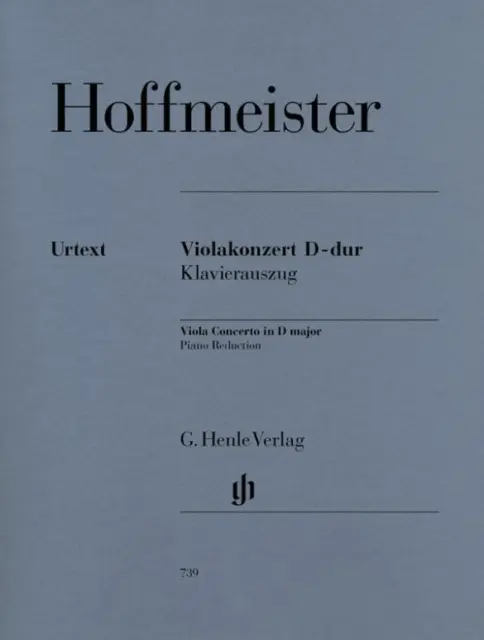 Franz Anton Hoffmeister | Hoffmeister, Franz Anton - Violakonzert D-dur | Buch