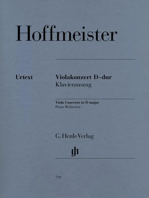 Franz Anton Hoffmeister | Hoffmeister, Franz Anton - Violakonzert D-dur | Buch