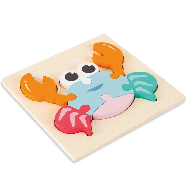 Puzzle 3d Wooden Educational Kids Toy Toys Jigsaw Learning Cartoon Children