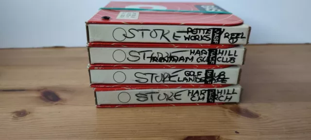 4 x BASF 5" Reel To Reel Tapes - "Stoke - Hartshill" - Untested Sold as blanks