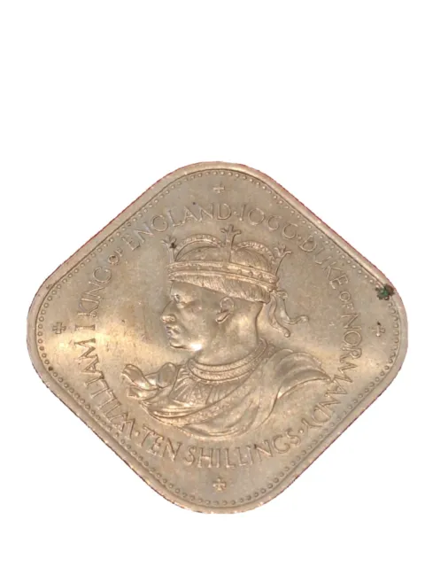 Guernsey 1966 10 Shilling Coin in a Choice Grade - as Imaged