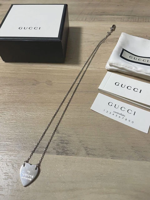 Heart gucci store necklace